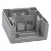 EQUIP Caja de superficie 2 puertos Keystone no apantallada para exterior Gris