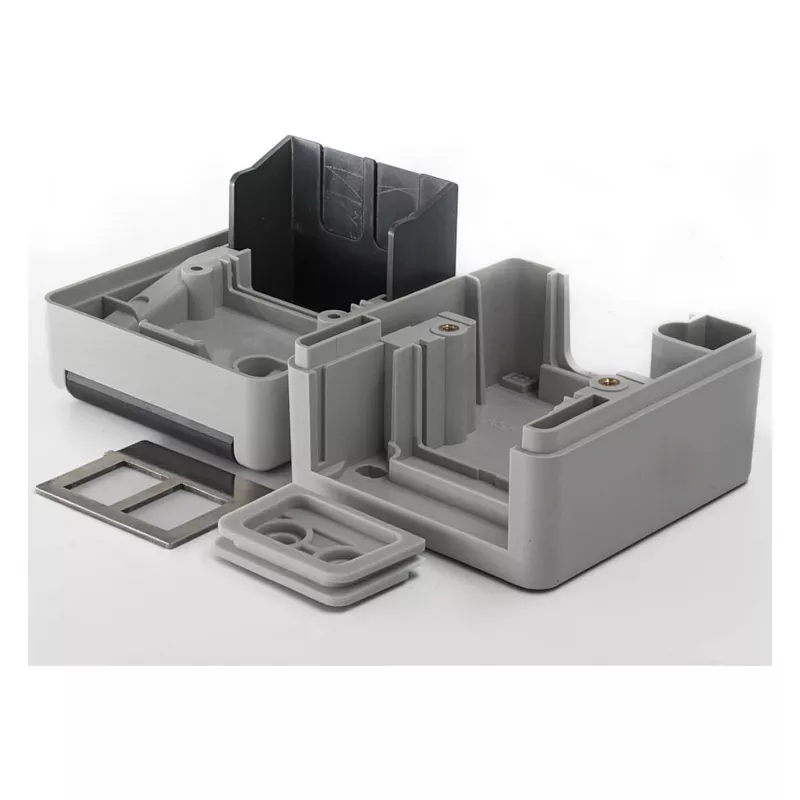 EQUIP Caja de superficie 2 puertos Keystone no apantallada para exterior Gris