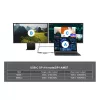 EQUIP Adaptador USB-C 4 en 1 con doble HDMI, 100W PD, 4K MST, Aluminio