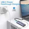 EQUIP adaptador multipuerto USB-C con 2x HDMI, RJ45, 2x USB-A, USB-C PD 100W, gris