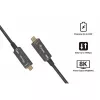 EQUIP cable óptico activo USB-C a C 7,5 m 8K 60 Hz PD 60 W 10 Gbit/s negro