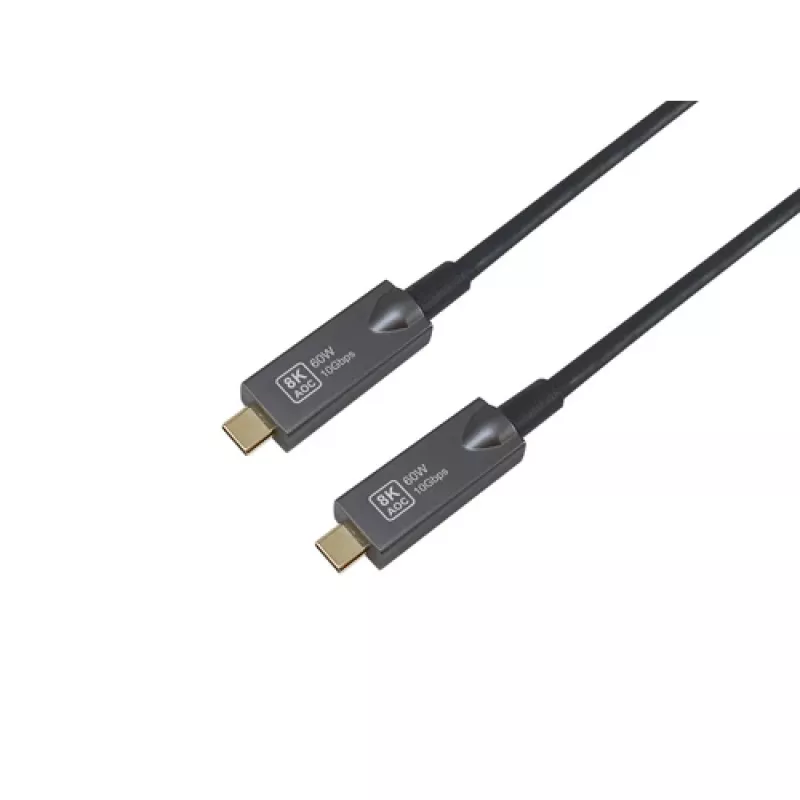 EQUIP cable óptico activo USB-C a C 7,5 m 8K 60 Hz PD 60 W 10 Gbit/s negro