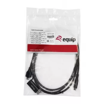 EQUIP Adaptador USB-C a USB-C + HDMI con 100W PD, 4K/60Hz, aluminio