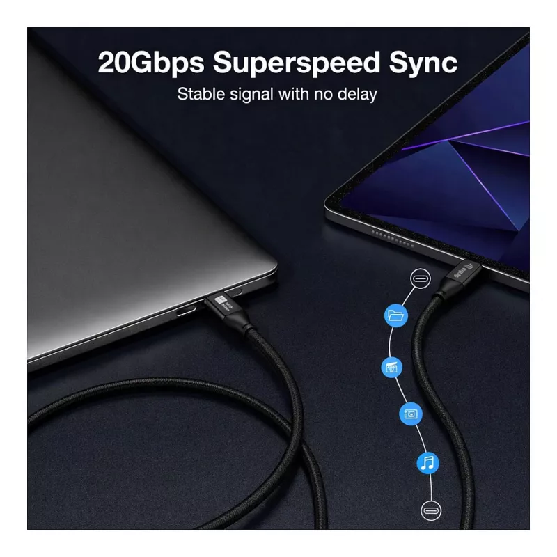 EQUIP Adaptador USB-C a USB-C + HDMI con 100W PD, 4K/60Hz, aluminio