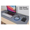EQUIP Adaptador USB-C a USB-C + HDMI con 100W PD, 4K/60Hz, aluminio
