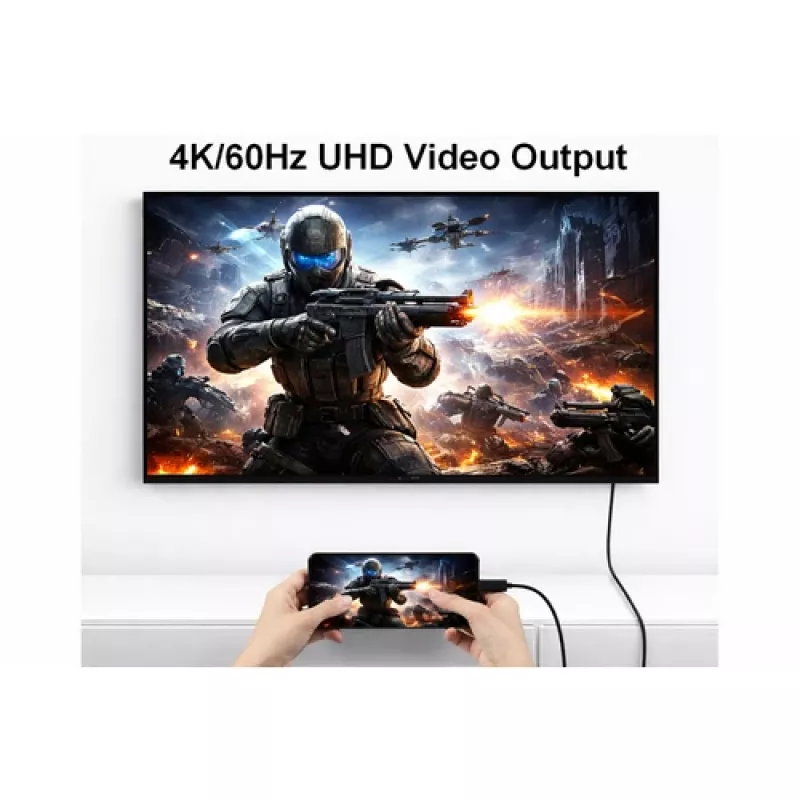 EQUIP adaptador USB-C a USB-C + HDMI con 100W Power Delivery, 4K 60Hz, 3m aluminio