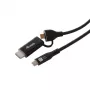 Equip Adaptador USB-C a USB-C + HDMI con Power Delivery de 100W, 4K 60Hz, aluminio