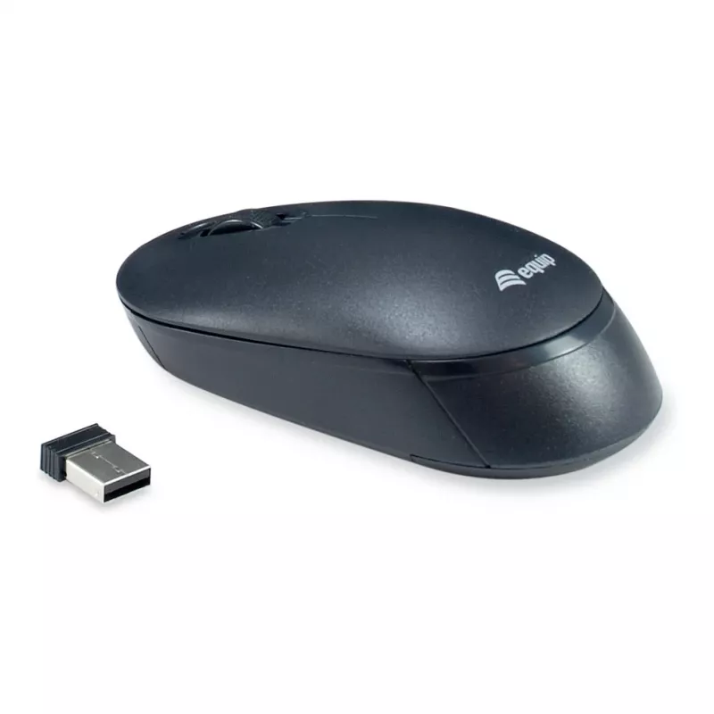 Equip Conjunto inalámbrico de teclado y ratón - Distribución alemana - Negro