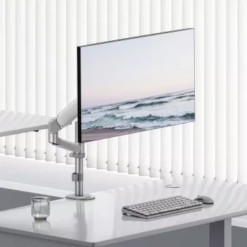 ERGO OFFICE ER-691 W Soporte de mesa con gas para monitores de 17-32