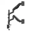 ERGO OFFICE ER-692 B Soporte de mesa para doble monitor, brazo de gas, para 17-32 inch, 1-10 kg por brazo, negro mate