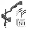 ERGO OFFICE ER-692 B Soporte de mesa para doble monitor, brazo de gas, para 17-32 inch, 1-10 kg por brazo, negro mate