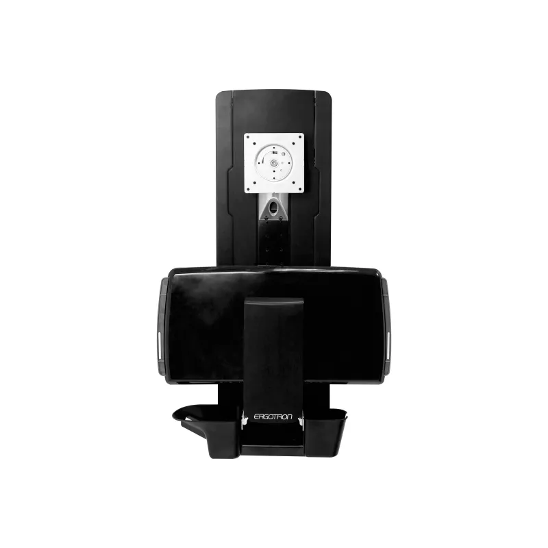 Ergotron Sit-Stand Vertical Lift, Patient Room - kit de montaje (reposamuñecas, soporte para ratón, riel de ajuste vertical, soporte para lector de códigos de barras, bandeja para teclado, brazo para monitor, bandeja extraíble para ratón)