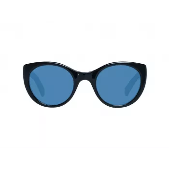 ERMENEGILDO ZEGNA Gafas de sol unisex ZC0009-01V50 - montura de acetato negra, lentes grises 50/23/145 mm