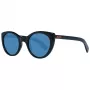 ERMENEGILDO ZEGNA Gafas de sol unisex ZC0009-01V50 - montura de acetato negra, lentes grises 50/23/145 mm