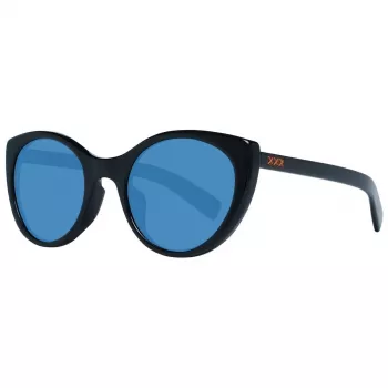 ERMENEGILDO ZEGNA Gafas de sol unisex ZC0009F01V53 - Montura negra, lentes degradadas grises 53/23/150 mm