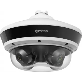 Ernitec Saturn Ultra cámara panorámica 5MP con objetivo varifocal motorizado, 40m IR, PoE+, IP67, IK10, NDAA 0070-08128