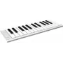 ESI Xkey 25 Teclado controlador MIDI USB - 25 teclas con respuesta dinámica, aftertouch polifónico, aluminio cepillado, ultrafino, Plata