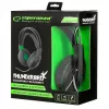 Esperanza EGH430 THUNDERBIRD Auriculares gaming con cable y micrófono, negro y verde