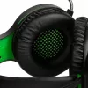 Esperanza EGH430 THUNDERBIRD Auriculares gaming con cable y micrófono, negro y verde
