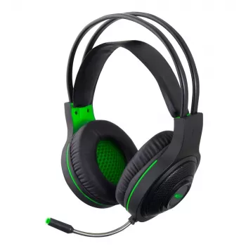 Esperanza EGH430 THUNDERBIRD Auriculares gaming con cable y micrófono, negro y verde