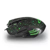 Esperanza EGM212 Ratón gaming óptico con cable, 2400 DPI, 6 botones, USB, diestro, Negro