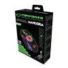 Esperanza EGM701 Mangora Ratón gaming con cable 8D, iluminación RGB, 7200 DPI, sensor óptico, 6 botones, cable trenzado, para diestros, negro