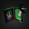 Esperanza EGM701 Mangora Ratón gaming con cable 8D, iluminación RGB, 7200 DPI, sensor óptico, 6 botones, cable trenzado, para diestros, negro