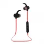 Esperanza EH186K Auriculares inalámbricos in-ear deportivos de cuello Bluetooth con micrófono, negro/rojo