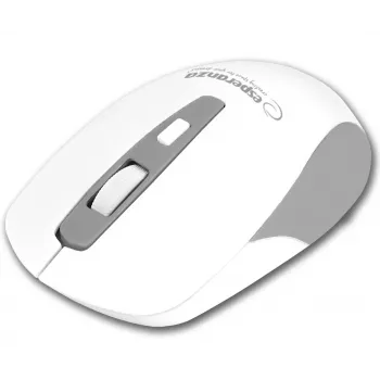 Esperanza EM130W Ratón inalámbrico Bluetooth 4D, blanco