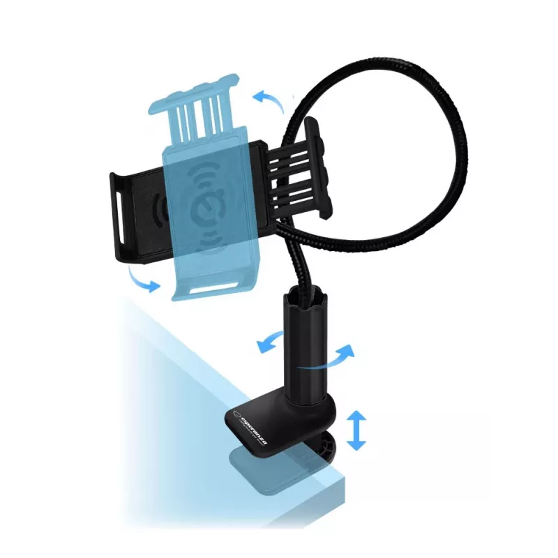 Esperanza EMH142 Soporte de sobremesa para smartphones y tablets, negro