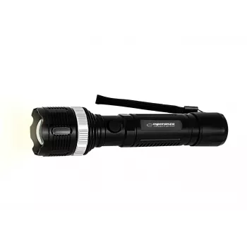 Esperanza Epione L linterna de mano Negra LED, 80 lm, haz de 100 m, aluminio, resistente a salpicaduras