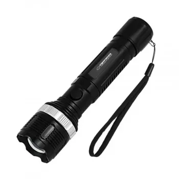 Esperanza Epione L linterna de mano Negra LED, 80 lm, haz de 100 m, aluminio, resistente a salpicaduras
