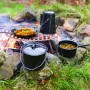 Set de utensilios de cocina de camping Esschert Design FF215 Negro 7 piezas