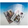 Esselte Fundas de documentos A4 estándar, polipropileno, gofrado, 0,12 mm, abiertas por arriba y por los lados, seguras para documentos, con pestaña, pack de 100 54832