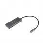 ESTUFF ES623007 Hub de carga USB-C 165W GaN 4 puertos Power Delivery Gris espacial