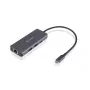 ESTUFF ES623013 Hub móvil USB-C 6 en 1, 4K HDMI, 2x USB-A, 100W PD, Aluminio, Gris