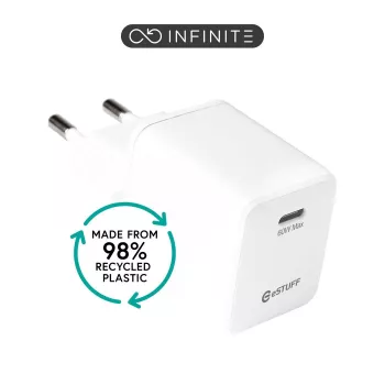 ESTUFF INFINITE (GRS) Cargador USB-C PD de 20W - blanco