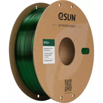 ESUN PETG+ 1,75 mm verde transparente 1 kg bobina de papel filamento para impresora 3D PETG+175T-G1P1