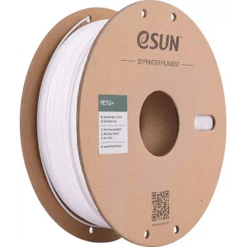 eSUN PETG+ 1,75 mm blanco 1 kg bobina de cartón filamento para impresora 3D PETG+175W1P1