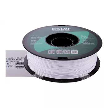 ESUN PLA+ 1,75 mm Filamento para impresora 3D blanco frío 1 kg