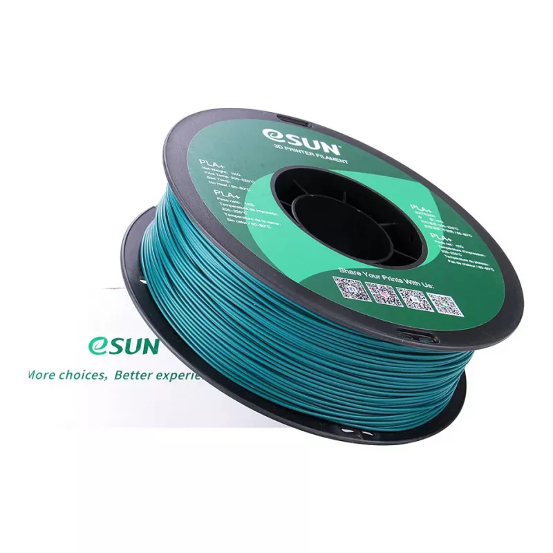 ESUN PLA+ 1,75 mm Filamento para impresora 3D verde, 1 kg
