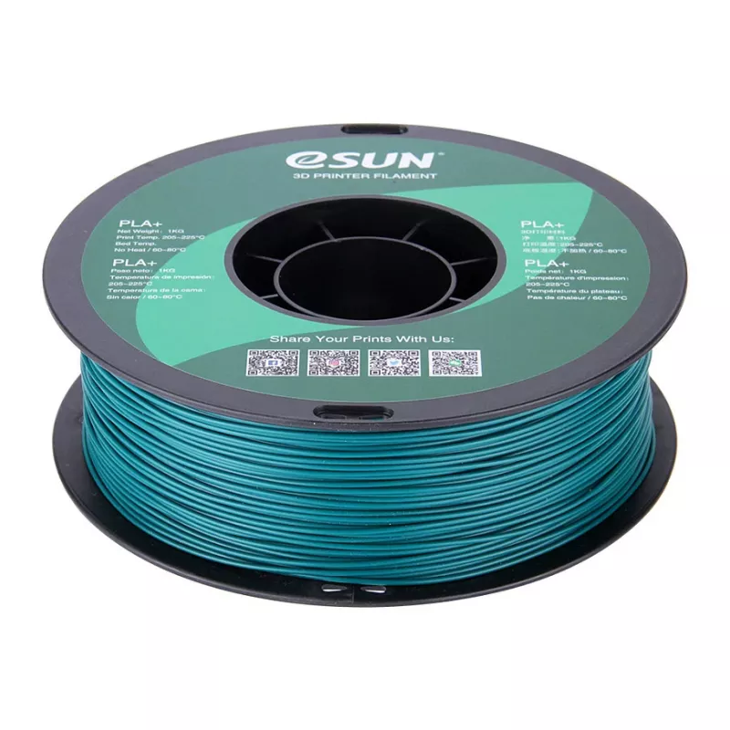 ESUN PLA+ 1,75 mm Filamento para impresora 3D verde, 1 kg