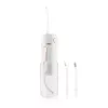 ETA Aqua Care Compact irrigador bucal inalámbrico – 165 ml, blanco, 2 boquillas, IPX7, recargable por USB