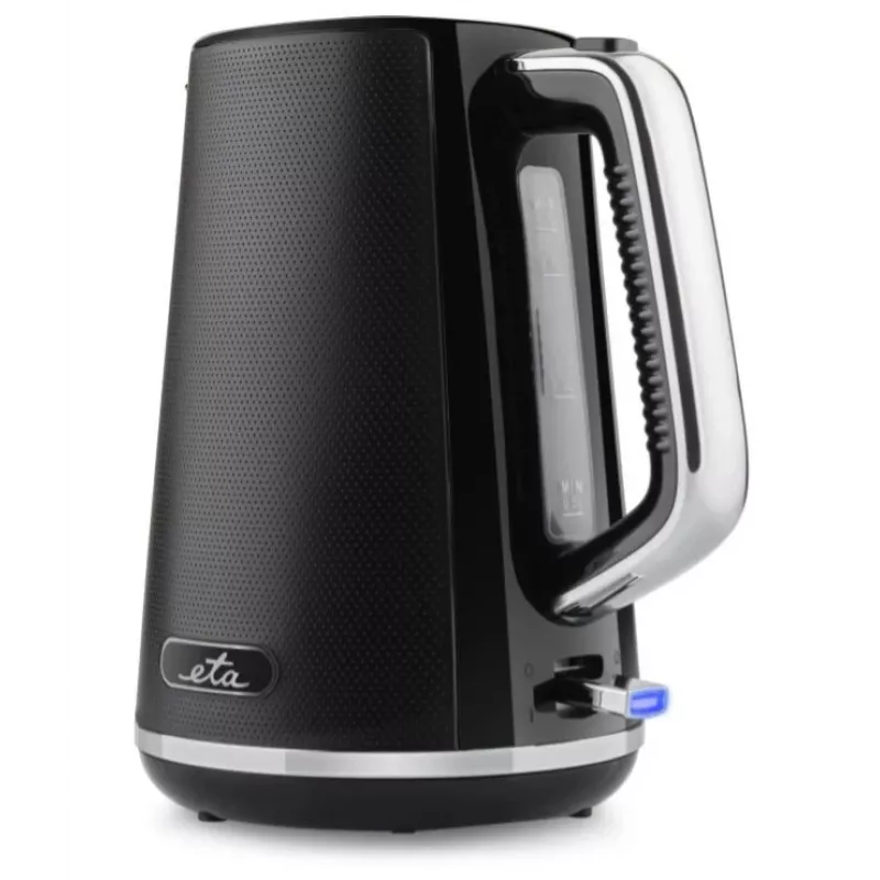 Hervidor de agua ETA Nora 1,7 l, 2200 W, negro, inalámbrico con base giratoria 360°