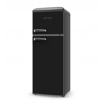 ETA Storio Retro Combi frigorífico-congelador combinado, 215 L totales, 170 L frigorífico, 45 L congelador, independiente, negro, clase de eficiencia energética E, 38 dB