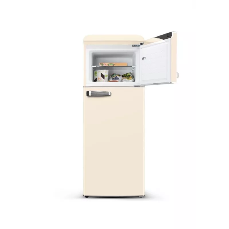 ETA Storio Retro ETA253390040EN frigorífico-congelador independiente con congelador arriba, 215 L de capacidad total, beige, clase energética E, 38 dB