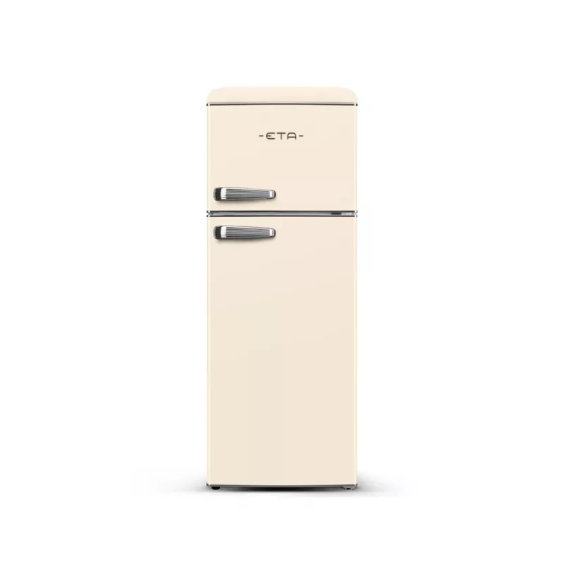 ETA Storio Retro ETA253390040EN frigorífico-congelador independiente con congelador arriba, 215 L de capacidad total, beige, clase energética E, 38 dB