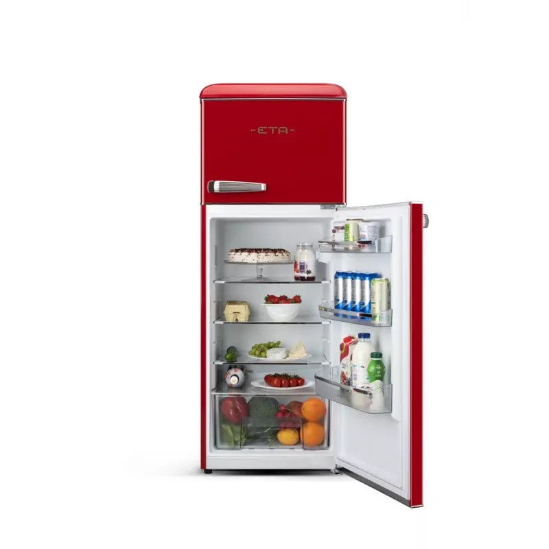 ETA Storio Retro frigorífico-congelador combinado 215L independiente rojo clase energética E