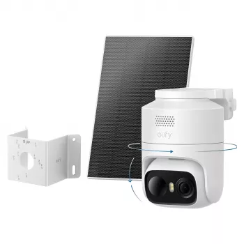 eufy eufyCam C36 solo Cámara de seguridad inalámbrica solar 4K UHD, blanca