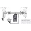 Auricular analógico de 4 hilos EURA ADA-38A3 para sistemas RL-3203H, blanco
